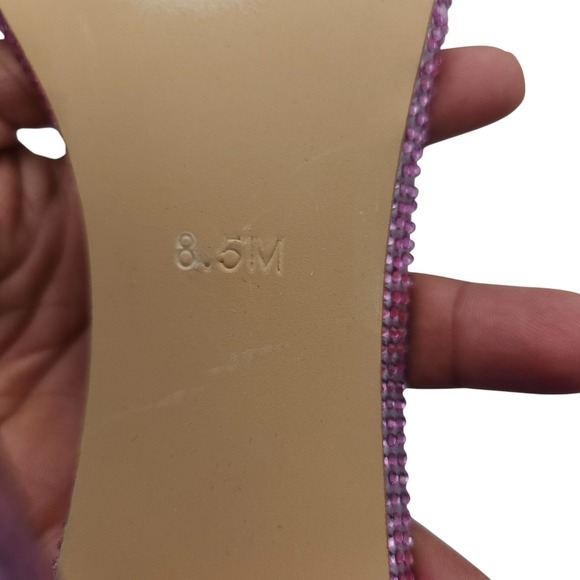 BETSEY JOHNSON Cole Pink Rhinestone Stiletto Sandal size 8.5 | NEW IN BOX $148 - Picture 10 of 11